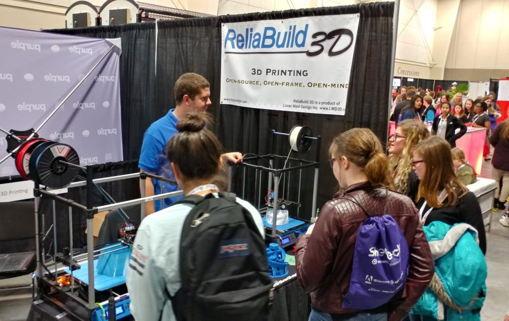 SheTech High School girls introduced to ReliaBuild 3D printing